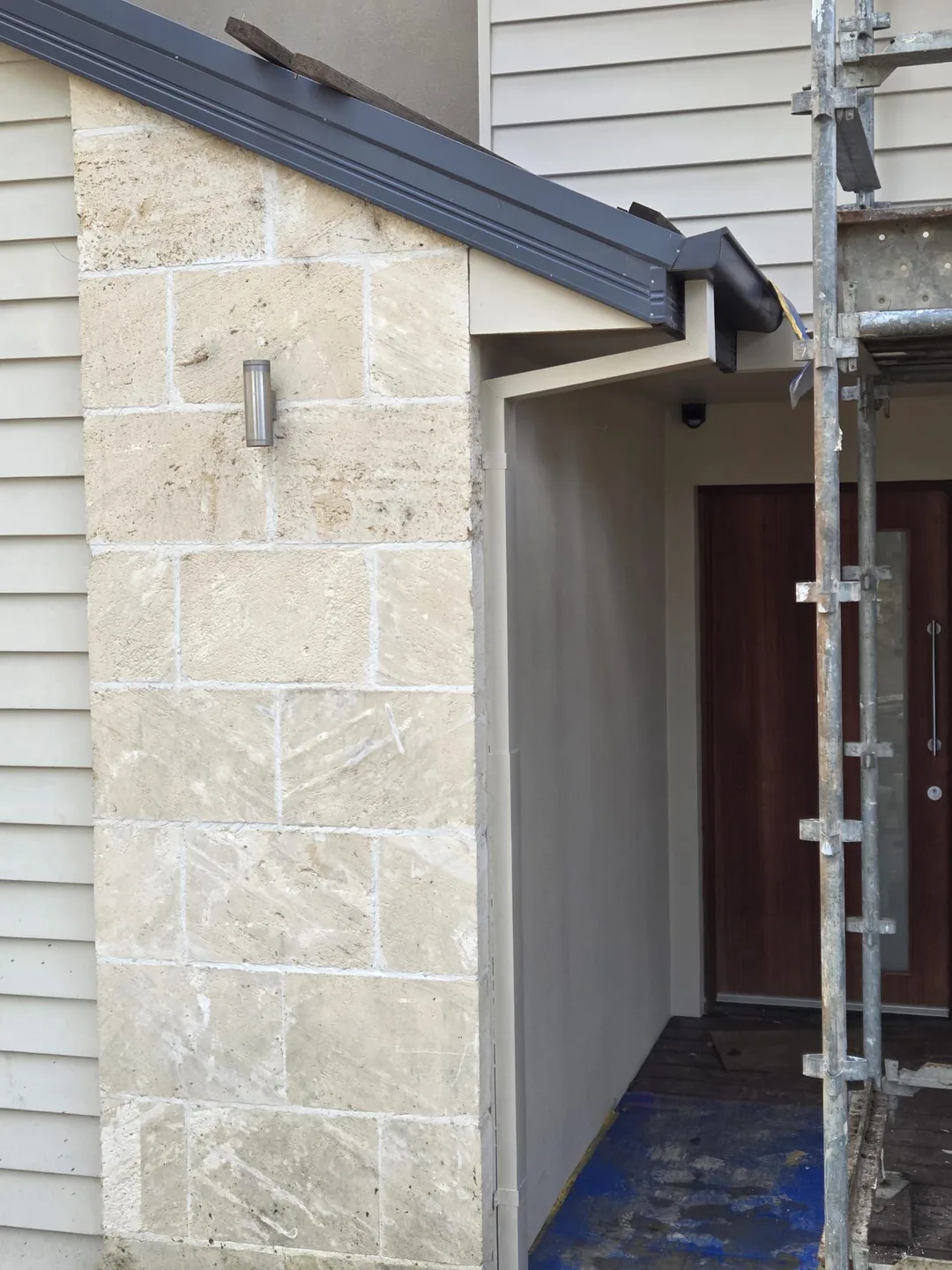 Freshly painted entry and exterior of a Melbourne home by MD Painting Services